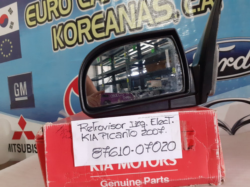 Espejo Retrovisor Izquierdo Electrico Kia Rio Picanto 