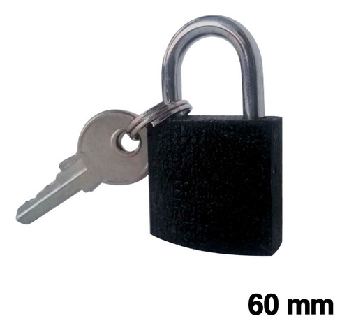 Candado Tipo Arco Color Negro 60 Mm