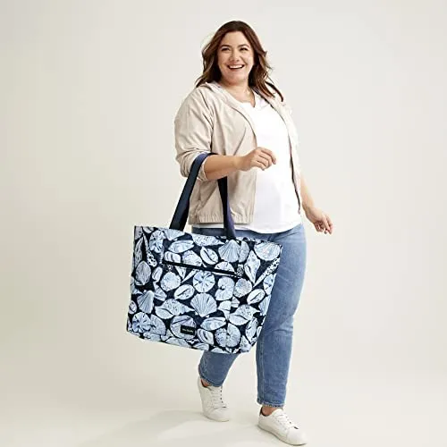 Vera Bradley Bolso De Mano Familiar Grande Reciclado Para Mu