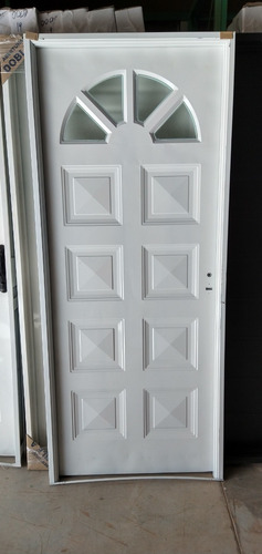 Imagen 2 de 4 de Puerta Exterior Chapa Simple 80 Medio Sol