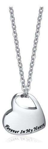 V Collar Para Cenizas En Forma De Corazón Con Frase Urna