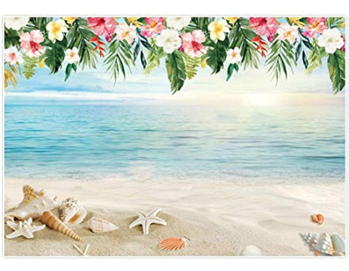 Allenjoy 7x5ft Luau Beach Backdrop Summer Hawaiian Photograp