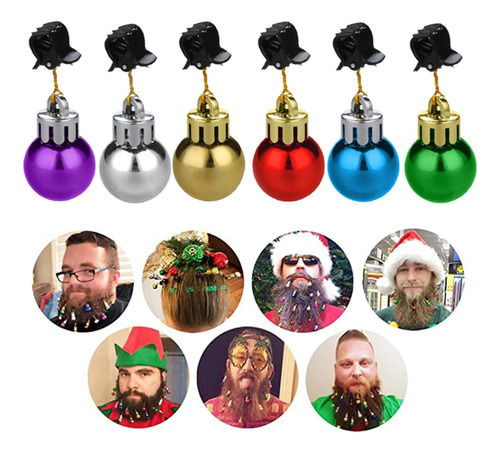 Adornos De Bolas Para Barba, Coloridos Adornos De Campana