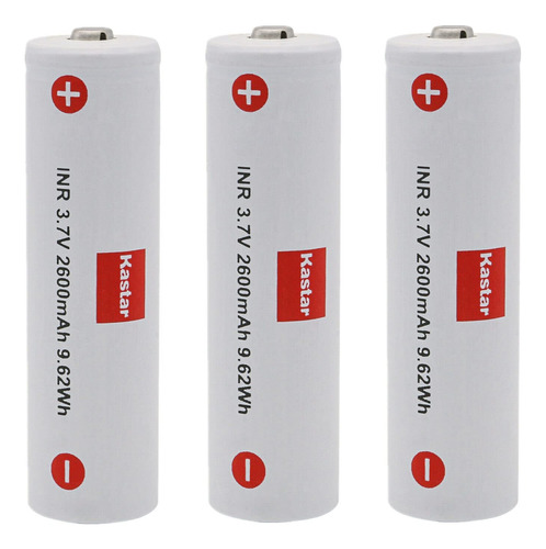 Kastar Paquete De 3 Baterias Recargables De 3.7 V 2600 Mah P