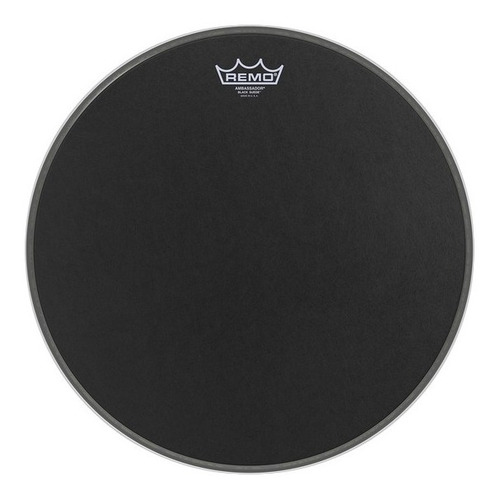 Parche Remo Usa Ambassador Black Suede Ba-0814-es 14 Pulgada