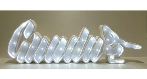 Nombres Iluminados 6 Letras 15 Cm Polyfan Luces Tu Nombre