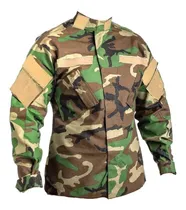 Comprar Chaquetilla Tactica Woodland Selva Cierre Ripstop Corte Acu