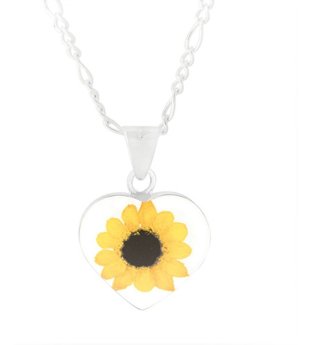 Collares Para Mujer, Cadena Plata Girasol, Collar Para Mama