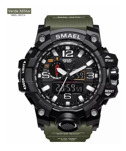 Shock Sumergible Reloj Militar 50 M Camuflaje