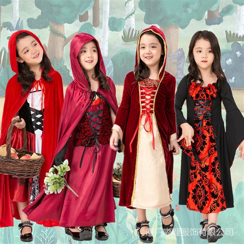 Disfraz De Caperucita Roja Para Niñas Vestido Caperucita