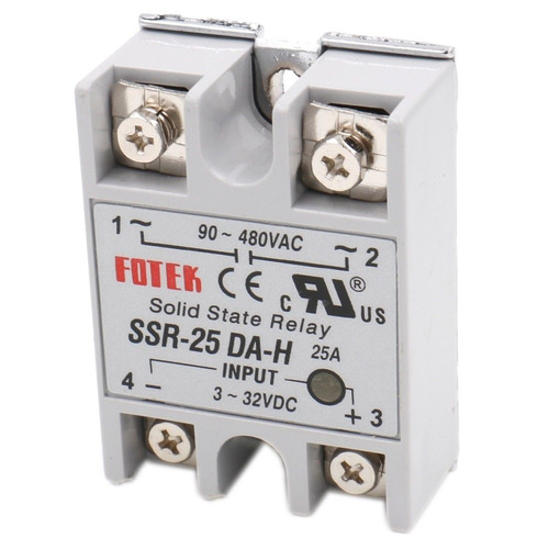 Relé De Estado Sólido Fotek Ssr-25 Da-h, 25 A, 90 A 480 Vac