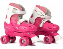 Comprar Roller Patin Ajustable Talle 29 Al 40 Extensibles Rosa Azul