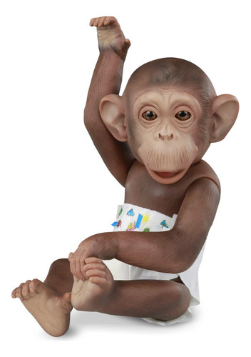 Little Caco - Omgkids Brinquedos - Macaco Chipanzé De Vinil