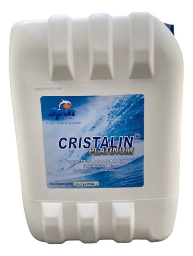 Cristalin Platinum 20lt. Clarificador Spin Albercas Piscinas