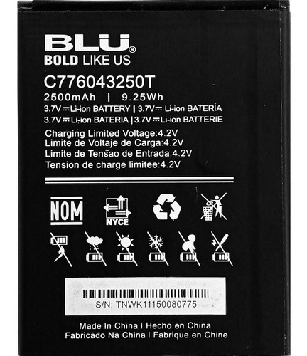 Bateria Blu Grand 5.5 C776043250t