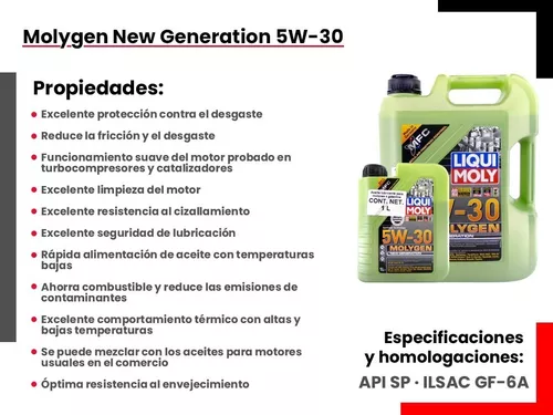 Aceite Sintético 5w30 Con Molygen LiquiMoly 1L