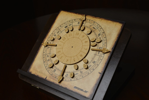 Imagen 3 de 6 de Pizarra Astrológica Magnética Modelo 3 + Piezas Imantadas