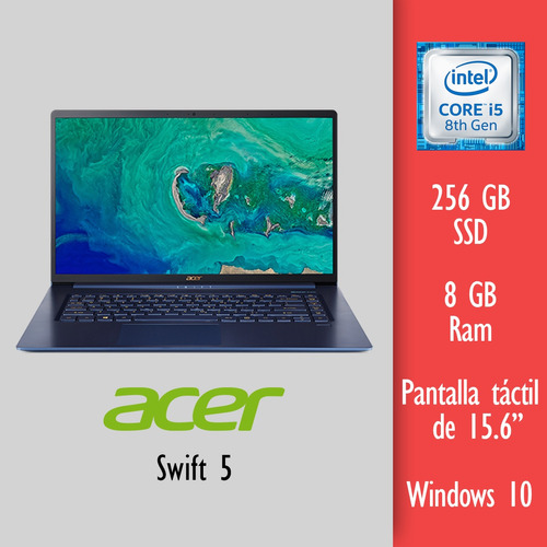 Acer Swift 5 Sf515-51t-53ay I5-8265u 256gb Ssd 8gb 15.6 Touc