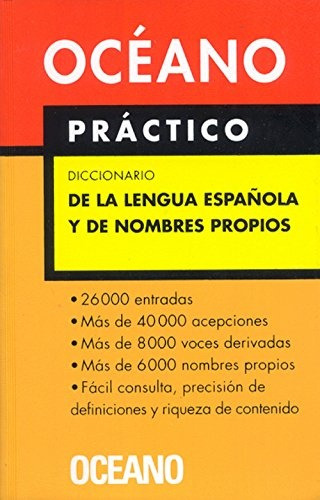 Diccionario De La Lengua Española Y De Nombres Propios. Ocea