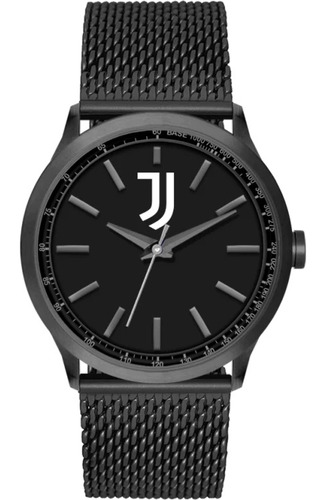 Juventus Reloj Lujo Unisex - Pulsera Black Rush 3h Plata 