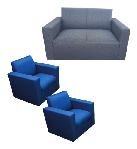 Juego De Living - Sillón De 2 Cuerpos + 2 Butacas *garantía*