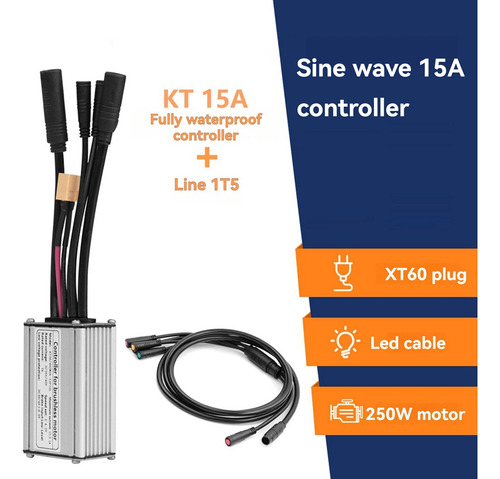 Controlador De Bicicleta Eléctrica Con Cable De Luz 1t5 Kt-1