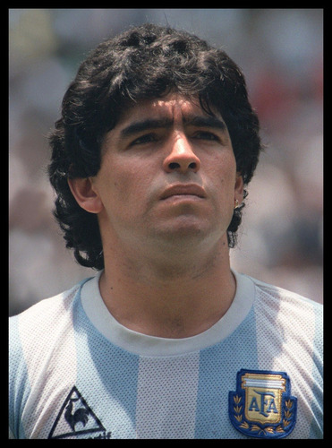 Diego Maradona Mexico 1986 Cuadro Enmarcado 45x30cm