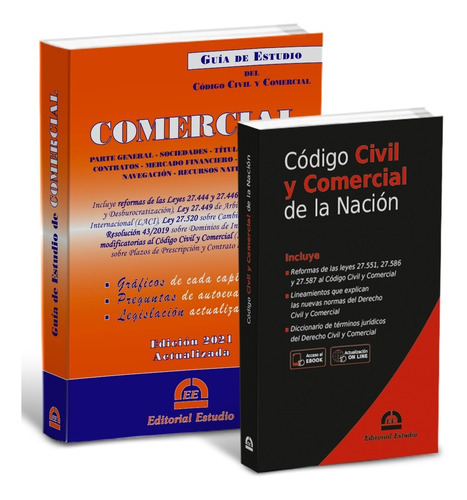 Promo 12: Guía De Comercial + Código Civil Y Comercial