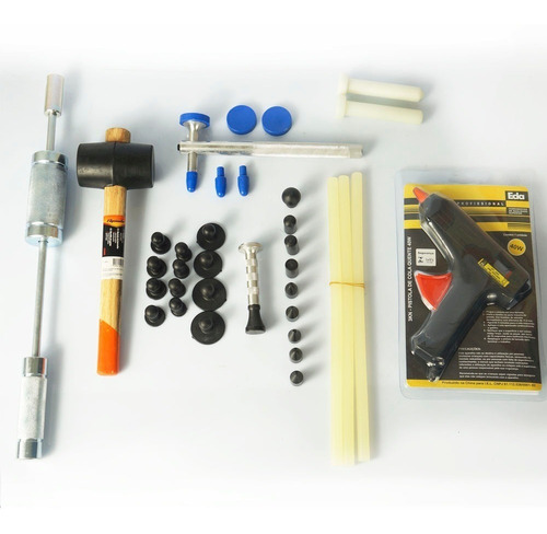 Kit Ferramentas Martelinho Ouro Megatools+ventosa Mão