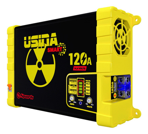 Imagem 3 de 7 de Fonte Carregador Usina Spark 120a Battery Meter 2021 Bivolt
