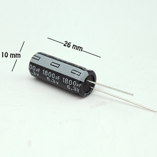 Set 5pz Capacitor Electrolitico 1800uf 6.3v Genuino Teapo