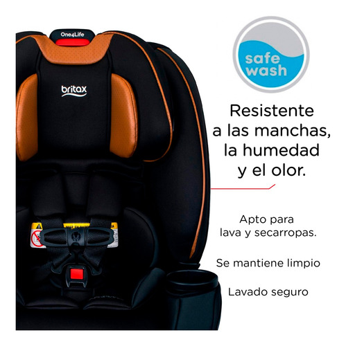 Imagen 8 de 10 de Butaca Para Auto De Bebe Britax One4life Clicktight Ecocuero