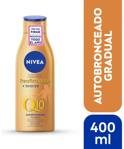  Niveloción Corporal Q10 Reafirmante + Autobronceante 400ml