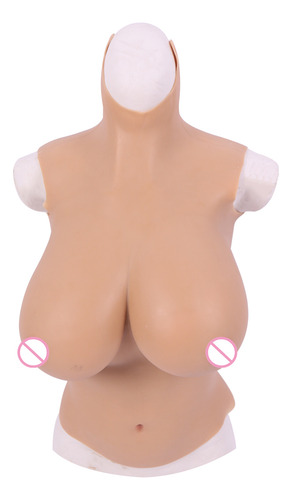 Traje Artificial De Medio Cuerpo Con Tetas Falsas Para Drag