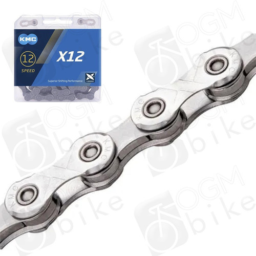 Corrente Kmc X12 Silver Prata 126 Elos 12v 1x12v Mtb Speed