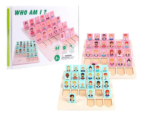 Juego Adivinar Quién Soy Juego De Mesa Juego Madera Niños