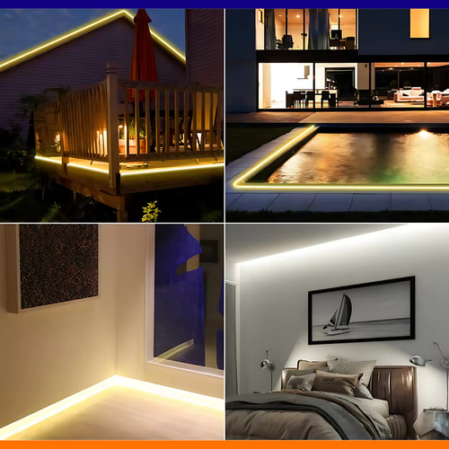 Fita Led Branco Neon 100 Metros Mangueira Flexivel Luz Branco-neutro Tensão de operação