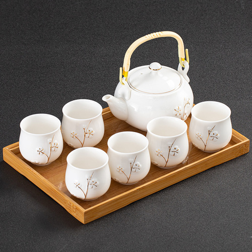 Juego De Té Elegante De Porcelana Con Tetera E Infusor