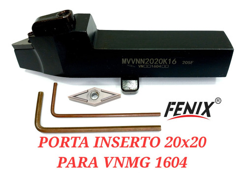 Porta Neutro 20x20 Para Inserto Vnmg 1604 + 1 Inserto
