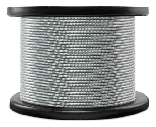 Piola O Cable De Acero 5 Mm Rollo 100 Mts Galvanizado