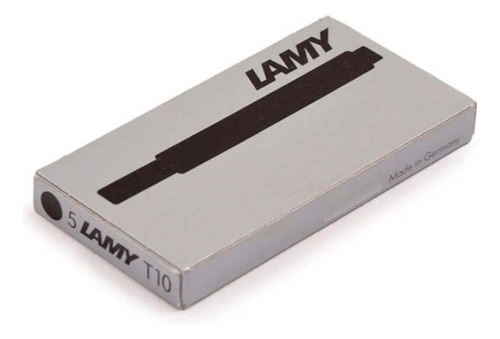 5 Cartuchos De Tinta Negra Para Pluma Lamy Original T10