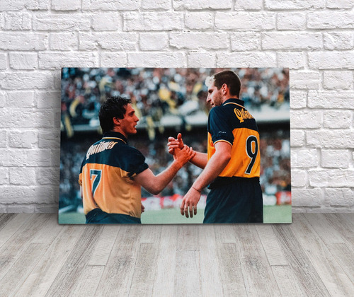 Cuadro Martín Palermo Boca Juniors Canvas 45x30 Cm