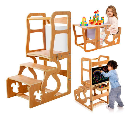 Torre De Aprendizaje Montessori Niños Taburete Cocina ...