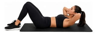 Colchonete Academia Yoga 90x40cm Ginastica Pilate Exercício Preto