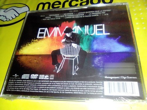 Emmanuel Cd & Dvd Sesiones Inéditas Capitol Studios 2015 Umm