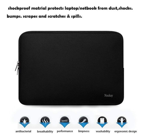 Imagen 2 de 3 de Funda Protectora De Neopreno Para Laptop 15.6