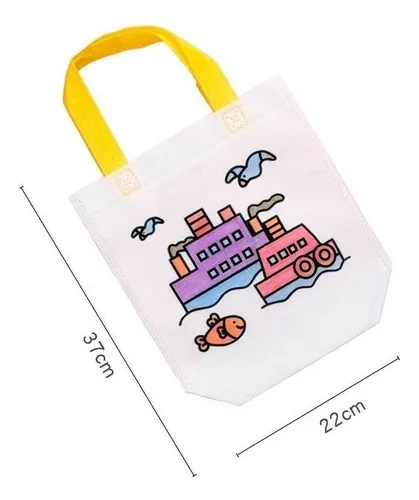Jj 18 Piezas Arte Relleno A Mano Bolsa De Tela Para Colorear