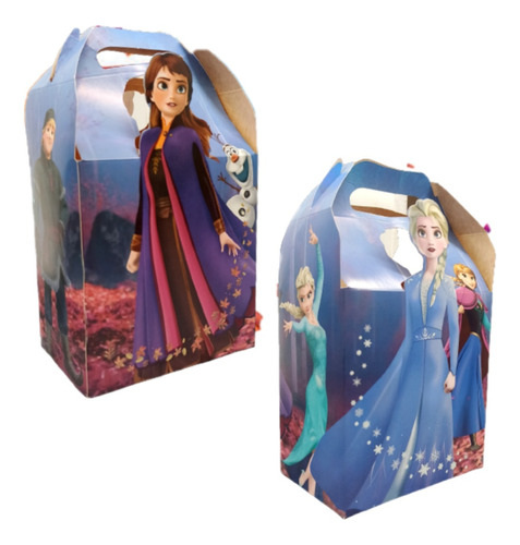 Frozen Cajas Dulceras Tridimensionales 3d 10 Niños 