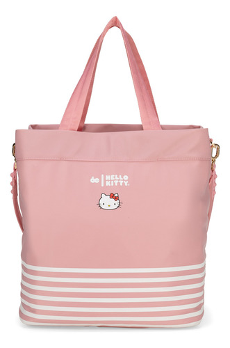 Pañalera Tote Oe X Hello Kitty Grande Rosa Grande