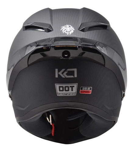 Casco Kov Kc1 Integral Negro Carbon Tipo Agv